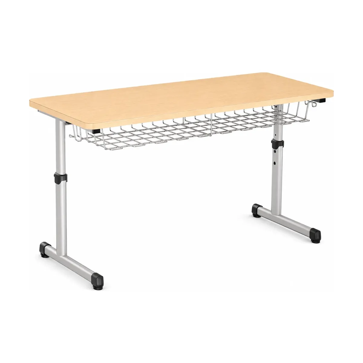 Adjustable Two-Student Desk – Beech