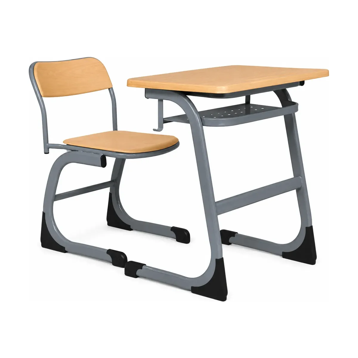 Oval-Frame Single Desk-and-Chair Combo